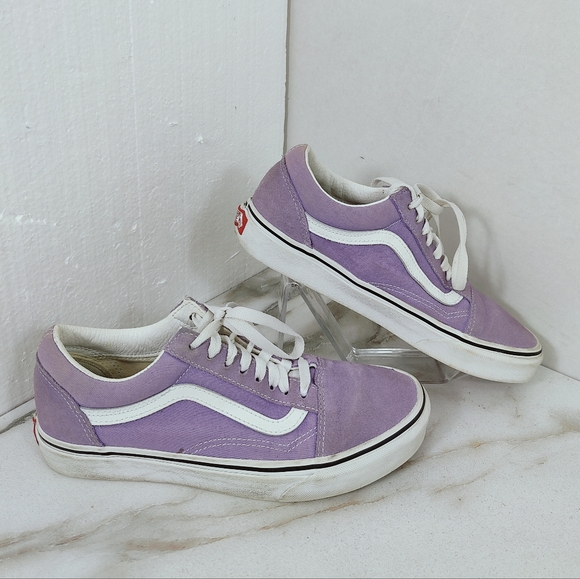 Vans Shoes - Vans Old Skool Lavender Chalk Violet Low Skate Shoes Sneakers, 7(M) 8.5(W)